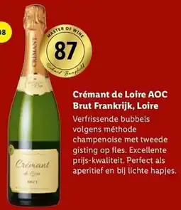Lidl Crémant de Loire AOC Brut aanbieding