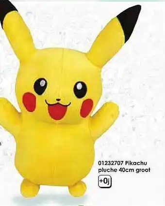 ToyChamp Pikachu Pluche 40cm Groot aanbieding