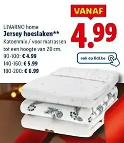 Lidl Livarno Home Jersey Hoeslaken aanbieding
