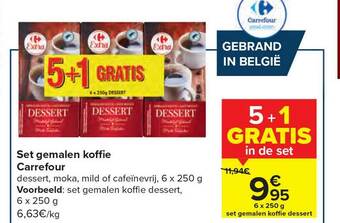 Carrefour Set Gemalen Koffie aanbieding