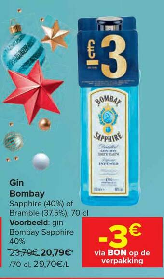 Carrefour Gin Bombay aanbieding