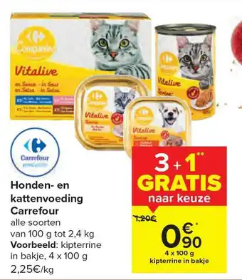 Carrefour Honden En Kattenvoeding aanbieding