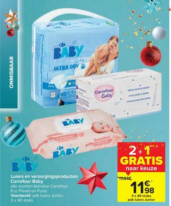 Carrefour Luiers En Verzorgingsproducten aanbieding