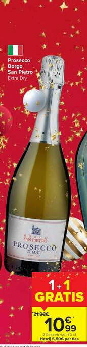 Carrefour Prosecco Borgo San Pietro aanbieding