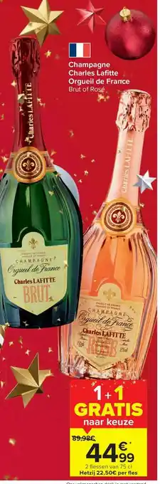 Carrefour Champagne Charles Lafitte aanbieding