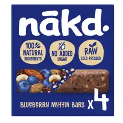 Albert Heijn Nakd. Blueberry muffin bars aanbieding