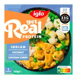 Albert Heijn Iglo Protein Indian coconut chicken curry aanbieding