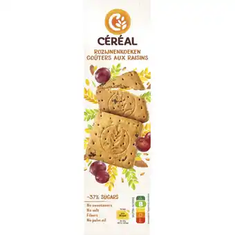 Albert Heijn Céréal Rozijnenkoeken minder suikers bel aanbieding
