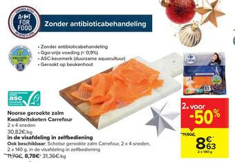 Carrefour Noorse Gerookte Zalm aanbieding