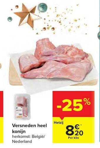 Carrefour Versneden Heel Konijn aanbieding