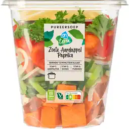 Albert Heijn AH Pureersoep zoete aardappel paprika aanbieding