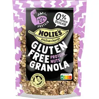 Albert Heijn Holie's Glutenfree granola proteine nuts aanbieding