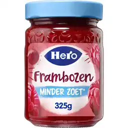 Albert Heijn Hero Jam minder zoet frambozen aanbieding