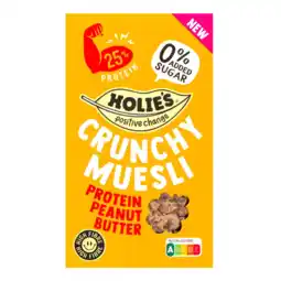 Albert Heijn Holie's Crunchy muesli protein peanut butter aanbieding