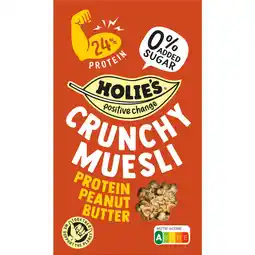 Albert Heijn Holie's Crunchy muesli protein peanut butter aanbieding