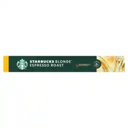 Albert Heijn Starbucks Nespresso blonde espresso roast capsules aanbieding