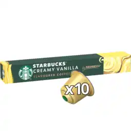 Albert Heijn Starbucks Nespresso creamy vanilla capsules aanbieding