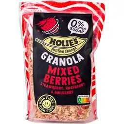 Albert Heijn Holie's Granola mixed berries aanbieding