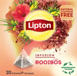 Albert Heijn Lipton Infusie rooibos no caffeine aanbieding