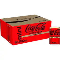 Albert Heijn Coca-Cola Zero sugar zero caffeine 12-pack aanbieding