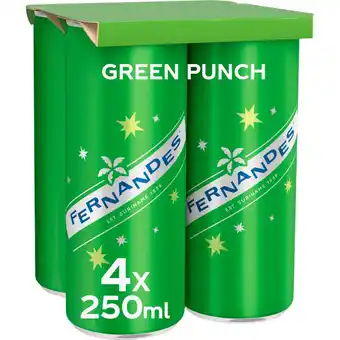 Albert Heijn Fernandes Green punch 4-pack aanbieding