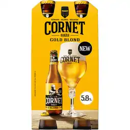 Albert Heijn Cornet Oaked gold blond 4-pack aanbieding