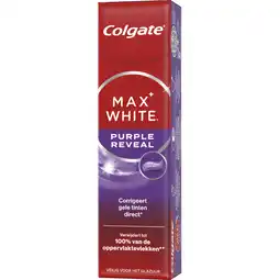Albert Heijn Colgate Max white purple reveal aanbieding