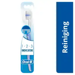Albert Heijn Oral-B 123 Indicator tandenborstel medium aanbieding