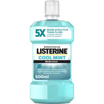 Albert Heijn Listerine Mondwater cool mint mild aanbieding