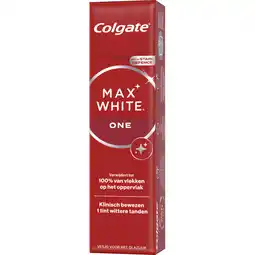 Albert Heijn Colgate Max white one tandpasta aanbieding