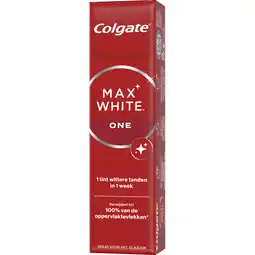 Albert Heijn Colgate Max white one tandpasta aanbieding