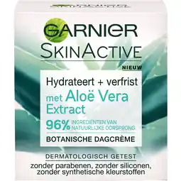 Albert Heijn Garnier Skinactive aloë vera extract dagcrème aanbieding