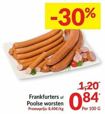 Intermarché Frankfurters of poolse worsten aanbieding