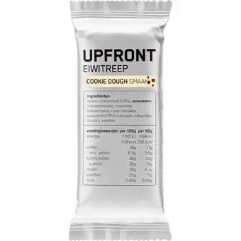 Albert Heijn Upfront Eiwitreep cookie dough aanbieding