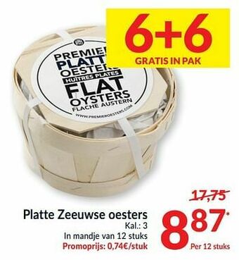 Intermarché Platte zeeuwse oesters aanbieding
