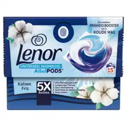 Albert Heijn Lenor Katoen wasmiddelcapsules aanbieding