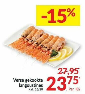 Intermarché Verse gekookte langoustines aanbieding