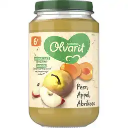 Albert Heijn Olvarit Peer appel abrikoos 6m+ aanbieding