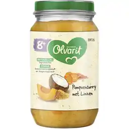 Albert Heijn Olvarit Pompoen curry met linzen 8m+ aanbieding