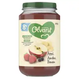 Albert Heijn Olvarit 8+ mnd appel aardbei banaan 8m+ aanbieding