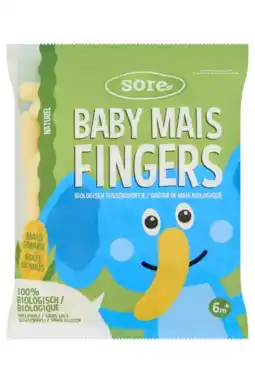 Albert Heijn Sore Baby maisfingers naturel 6m+ aanbieding