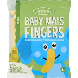 Albert Heijn Sore Baby maisfingers naturel 6m+ aanbieding
