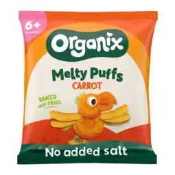 Albert Heijn Organix Maïs knabbels met wortel 6m+ aanbieding