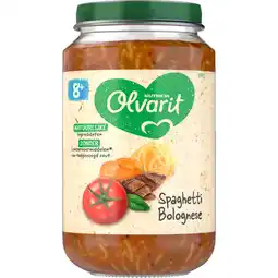 Albert Heijn Olvarit Spaghetti bolognese 8m+ aanbieding