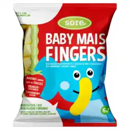 Albert Heijn Sore Baby maisfingers aardbei 6m+ aanbieding