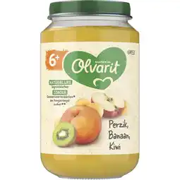 Albert Heijn Olvarit Perzik banaan kiwi 6m+ aanbieding
