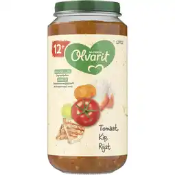 Albert Heijn Olvarit Tomaat kip rijst 12m+ aanbieding