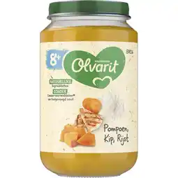 Albert Heijn Olvarit Pompoen kip rijst 8m+ aanbieding