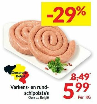 Intermarché Varkens- en rundschipolata`s aanbieding