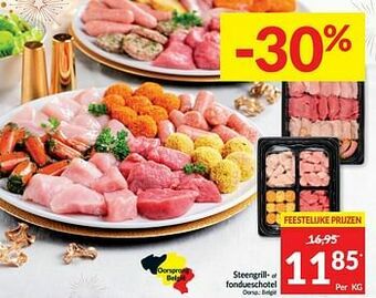 Intermarché Steengrill- of fondueschotel aanbieding